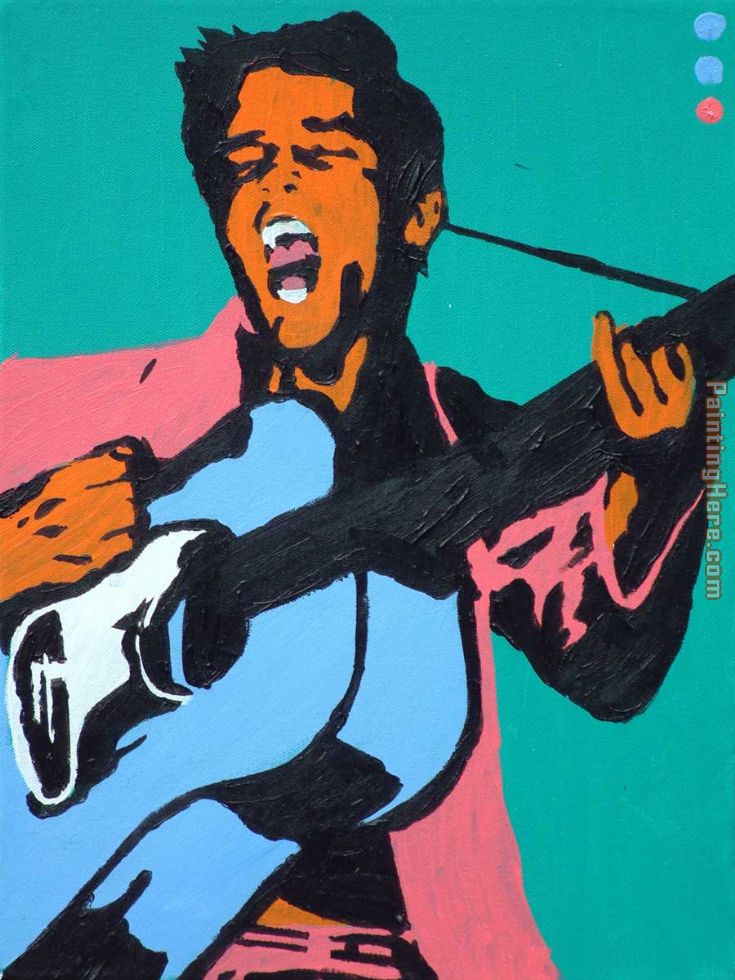 elvis painting - Pop art elvis art painting